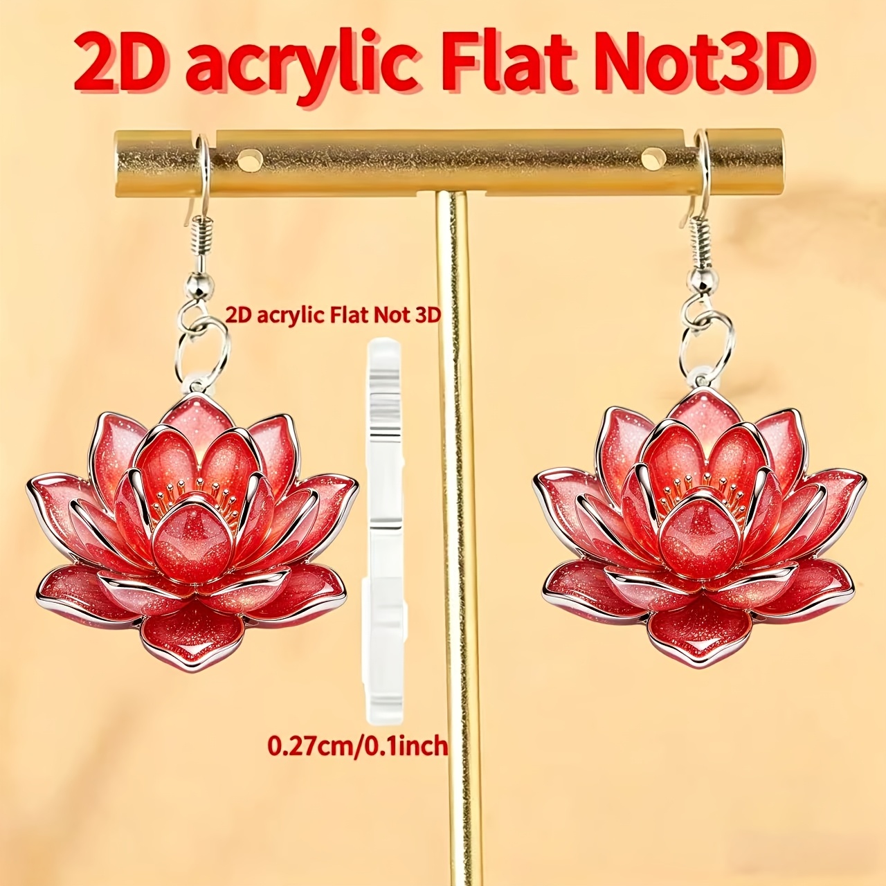 Women's Vintage Lotus Tassel Earrings, Unique Design